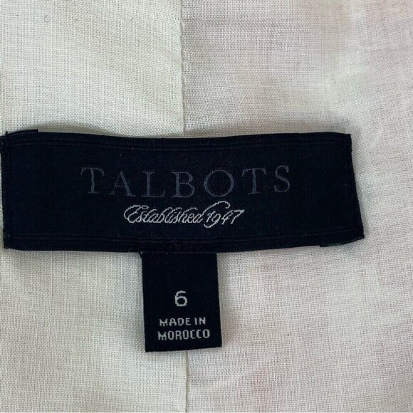 Talbots Women's Y2K Pink Gracie Collarless Plaid Tweed Career Blazer‎ 6/C36 - Picture 6 of 11